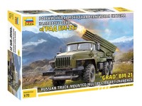 Звезда 5051 Российская самоходная РСЗО «ГРАД БМ-21» 1/72