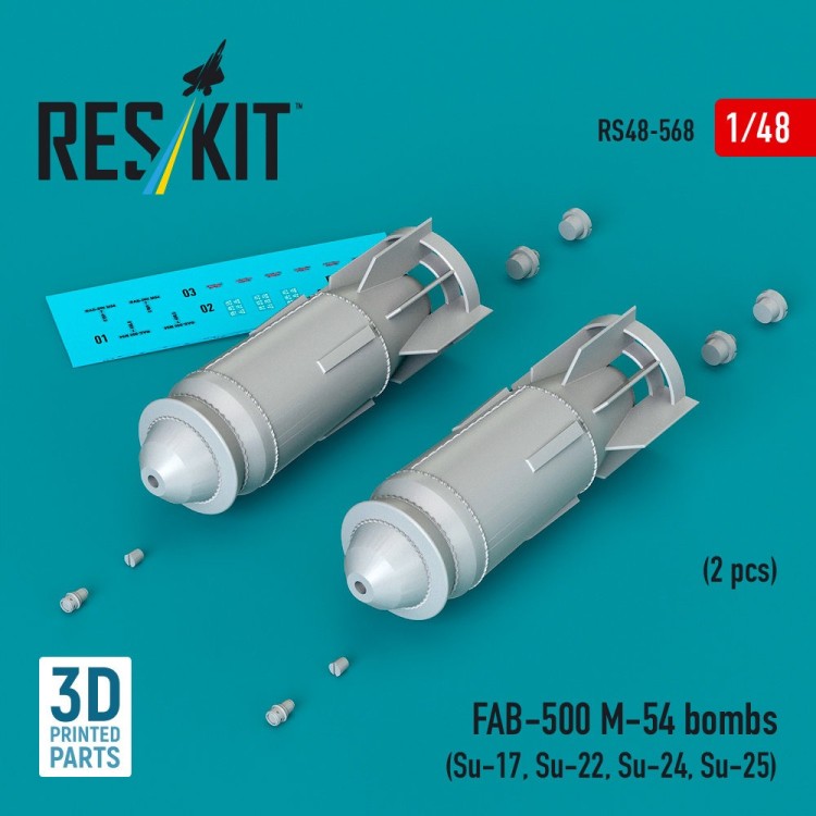 Reskit 48568 FAB-500-M-54 bombs (2 pcs.) 1/48