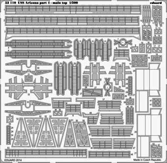Eduard 53110 USS Arizona part 4 - main top 1/200
