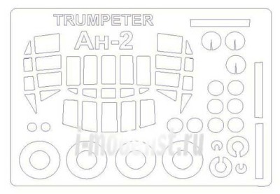 KV Models 72605 Ан-2/Ан-2В/Y-5 (TRUMPETER #01602,#01606,#01607/MODELIST #207218,#207269/REVELL #04667/УП Никта #7201) + маски на диски и колеса Trumpeter/MODELIST/Revell/УП Никта 1/72