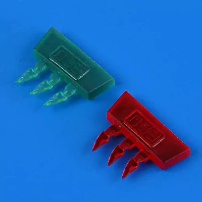 QuickBoost QB49086 Bf 109K position lights - coloured (EDU) 1/48