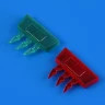 QuickBoost QB49086 Bf 109K position lights - coloured (EDU) 1/48