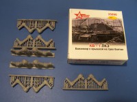 A-resin 35090 КВ-1 ЛКЗ балансиры опорных катков с крышкой на трех болтах 1/35