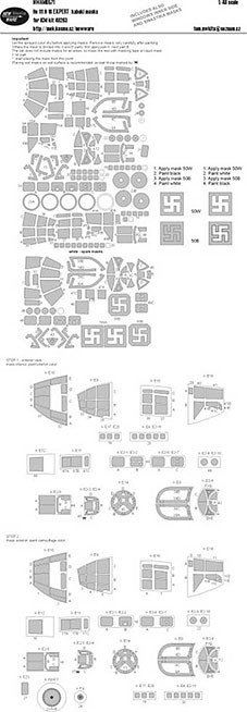 New Ware NWA-M0571 1/48 Mask He-111 H-16 EXPERT (ICM 48263)