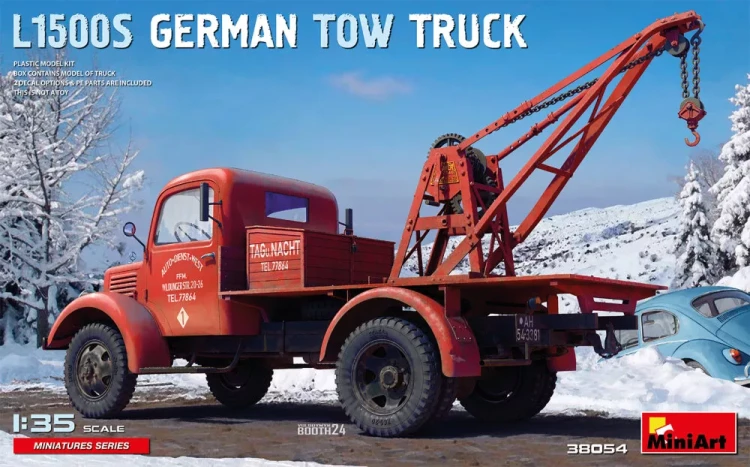 Miniart 38054 L1500S German Tow Truck (2x camo) 1/35