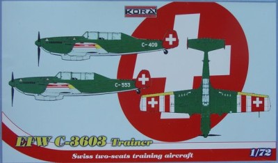 Kora Model 72131 EFW C-3603 Trainer (Swiss two-seat aircraft) 1/72