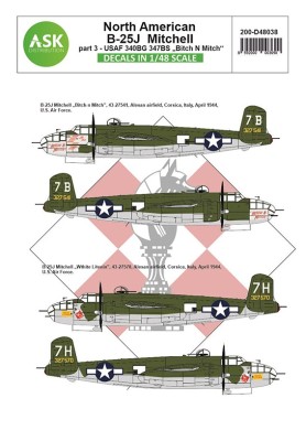 Art Scale 200-D48038 North-American B-25J Mitchell part 3 1/48
