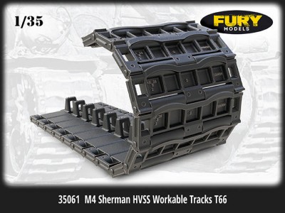 Fury Models 35061 M4A2 (76)W HVSS Workable tracks set T-66 plus extra 1/35