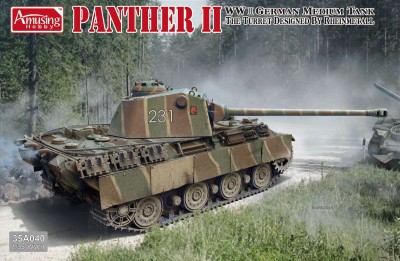 Amusing Hobby 35А040 PANTHER II с башней w/Rheinmetall 1/35