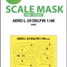 Art Scale 200-M48060 Aero L-29 DELFIN canopy frame paint mask (outside only) 1/48