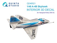 Quinta studio QD48521 A-4B (Hasegawa/Hobby2000) 3D Декаль интерьера кабины 1/48