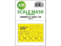 Art Scale 200-M48274 Junkers F 13 early production canopy frame paint mask (outside only) for Miniart 1/48