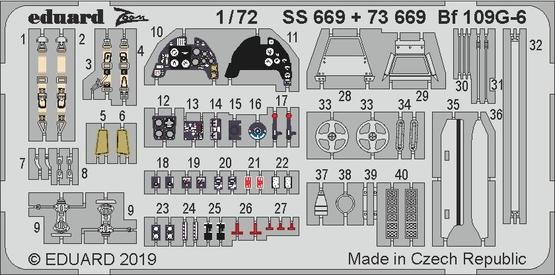 Eduard 73669 SET Bf 109G-6 (TAM)