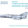 Quinta studio QD72227 МиГ-21БИС Ранний (с системой Лазурь-М) (Eduard) 1/72