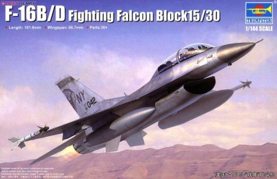 Trumpeter 03920 Самолет F-16B/D Fighting Falcon Block15/30/32 1/144