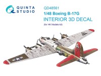 Quinta Studio QD48561 Boeing B-17G (HK models) 3D Декаль интерьера кабины 1/48