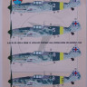 Kora Model DEC72190 Messerschmitt Bf 109 G-6 Slovak AF декали декали 1/72