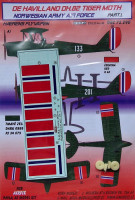 Kora Model DEC72290 DH.82 Norwegian Army Air Force декали декали 1/72