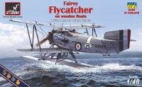 Armory AR48003 Fairey Flycatcher floatplane on wooden floats plastic injected kit with PE & resin parts 1/48