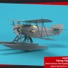 Armory AR48003 Fairey Flycatcher floatplane on wooden floats plastic injected kit with PE & resin parts 1/48