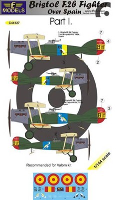 Lf Model C44127 Decals Bristol F.2b over Spain (VALOM) Pt.1 1/144