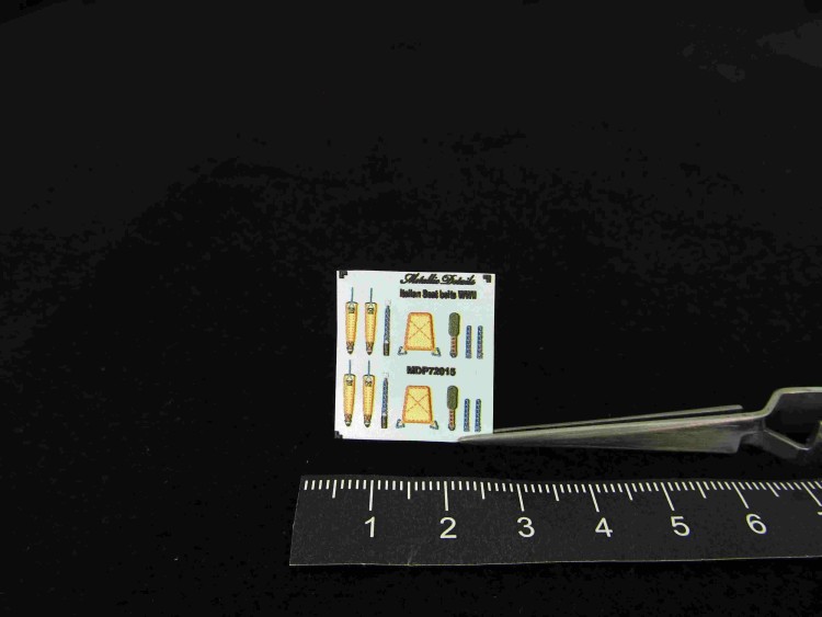 Metallic Details P72015 Italian seatbelts WWII (3d-printed) 1/72