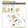 Metallic Details P72015 Italian seatbelts WWII (3d-printed) 1/72