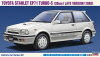 Hasegawa 211322 Toyota Starlet EP71 TurboS (3dr) Late Type 1/24