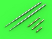 Master AM-32-070 MiG-17PF (Fresco D) - 23mm gun barrels set &amp; Pitot Tubes