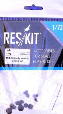 Reskit RS72-0079 MiG-15 (early) wheels set (DRAG,EDU,HOBBYB) 1/72