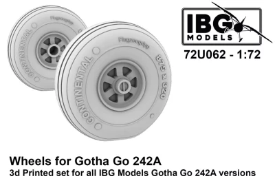 IBG Models U7262 Wheels for Go 242/244 (3D-Printed) 1/72