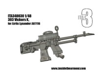 Inside the Armour ITA348030 Vickers K on a single mount for the Airfix Westland Lysander Mk.I/Mk.III 1/48