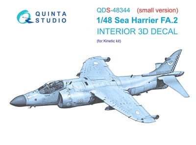 Quinta studio QDS-48344 Sea Harrier FA.2 (Kinetic) (Малая версия) 1/48