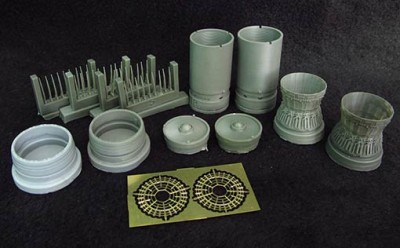 Metallic Details MDR4827 Opened jet nozzles for aircraft model McDonnell F-15A/F-15B Eagle 1/48