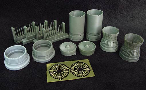 Metallic Details MDR4827 Opened jet nozzles for aircraft model McDonnell F-15A/F-15B Eagle 1/48