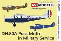 Aviprint Decals 72015 1/72 DH.80A Puss Moth Military Service (4x camo)