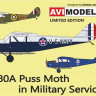 Aviprint Decals 72015 1/72 DH.80A Puss Moth Military Service (4x camo)