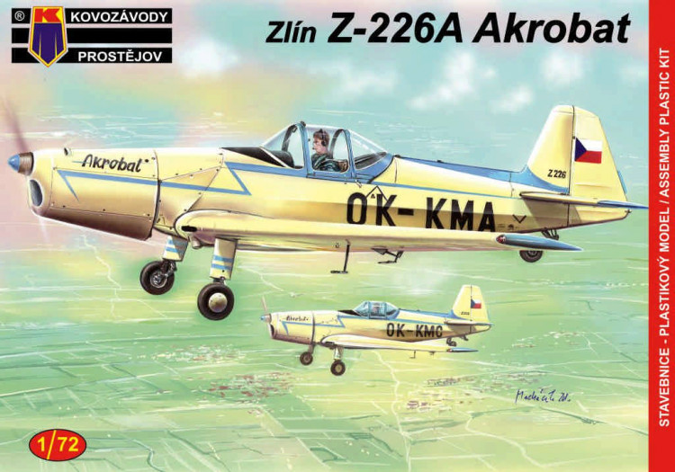 Kovozavody Prostejov 72075 Zlin Z-226A Akrobat (2x camo) 1/72
