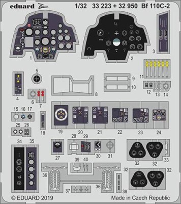 Eduard 33223 1/32 Bf 110C-2 (REV)