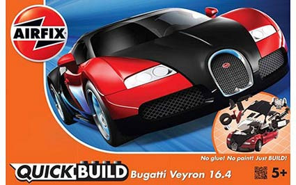 Airfix J6020 Bugatti Veyron Черный (Сборка Без Клея) Б/М