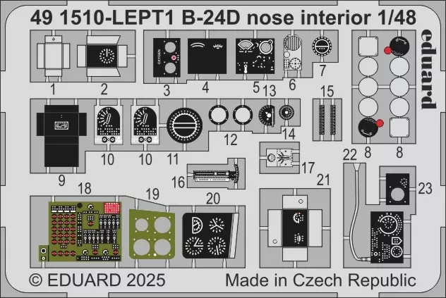 Eduard 491510 SET B-24D nose interior (HOBBYB) 1/48