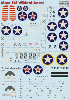 Print Scale 72-441 F4F Wildcat Aces (with 3D instrumental panel) 1/72