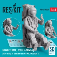 Reskit F48023 Mirage 2000C, 2000-5 (TAIWAN) pilot sitting 1/48