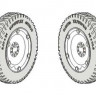 CMK 3127 Autoblinda AB.43/Pz.Sp.Wg.AB203(i) Spare wheels set for ITA 1/35