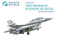 Quinta studio QD48418 F-16D block 30 (Kinetic 2022г. разработки) 1/48