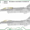 Model Maker Decals D72243 Bulgarian Lockheed-Martin F-16C/F-16D block 70 generic set 1/72