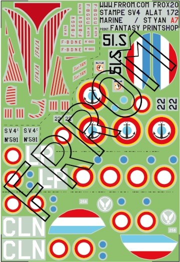 Frrom-Azur FROX20 Stampe France Alat Marine St-Yan 1/72