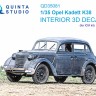 Quinta studio QD35081 Opel kadett k38 (ICM) 3D Декаль интерьера кабины 1/35