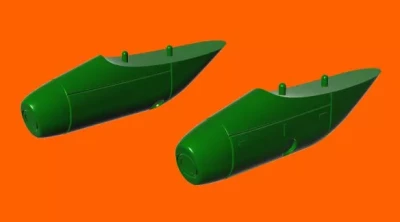 Lf Model 3D7233 Recce pod 4x70mm cameras (3D-Printed) 1/72
