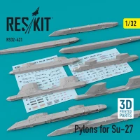 Reskit RSK48-421 Pylons for Su-27 1/48